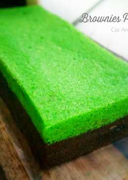 Brownies Pandan Kukus #SeninSEMANGAT
