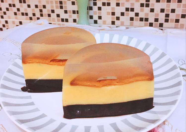 resep Puding Lapis Coklat Marie Regal