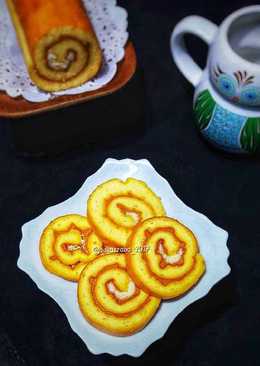 Bolu Gulung isi Selai Kacang & Keju #Ketopad_CP_KetobeticCake