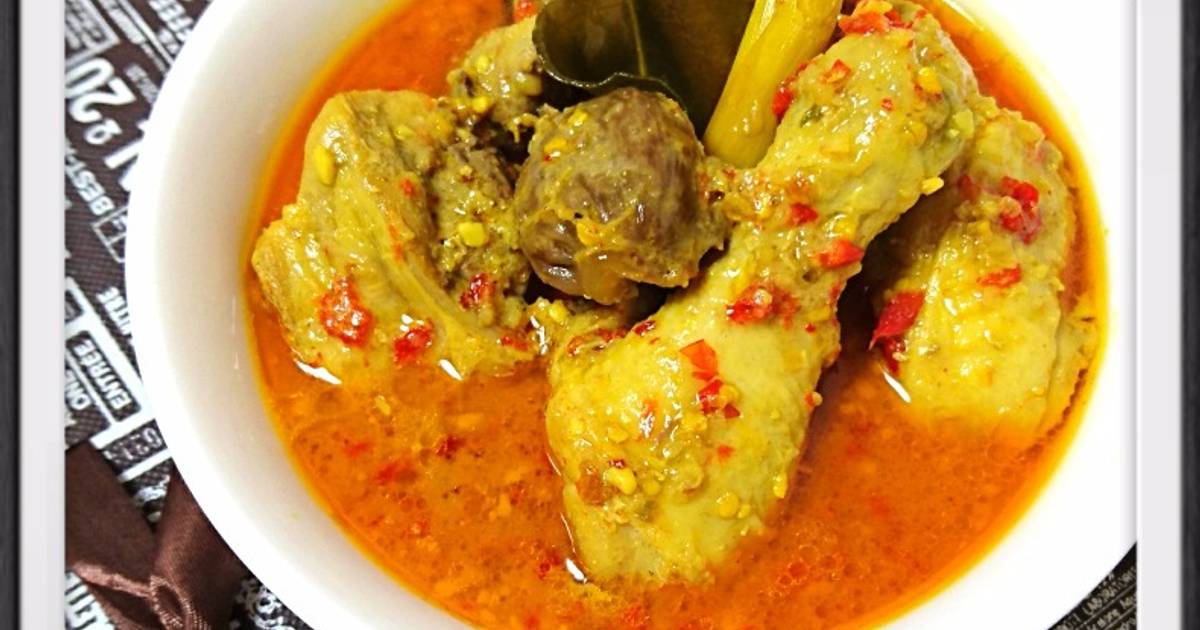 Resep Opor ayam merah ala yNy