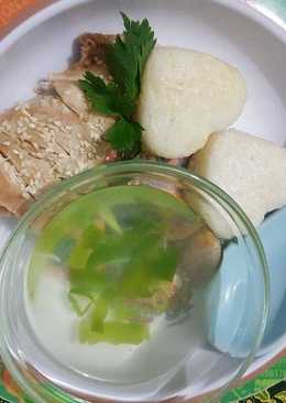 Simple steamed chicken rice ala fe'