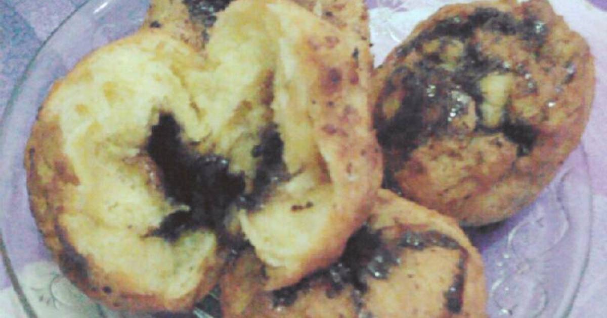  resep  roti isi  coklat  lumer 