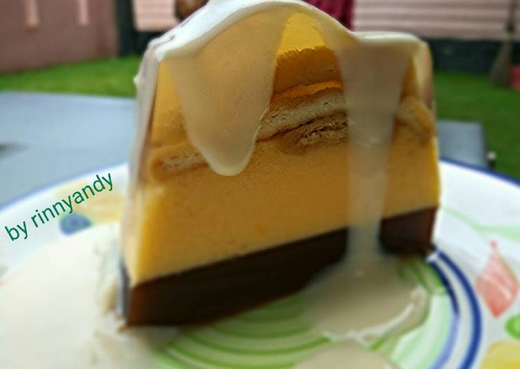 resep makanan Puding Marie Regal 3 Lapis ala Tintin Rayner