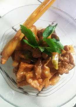 Rendang daging tahu