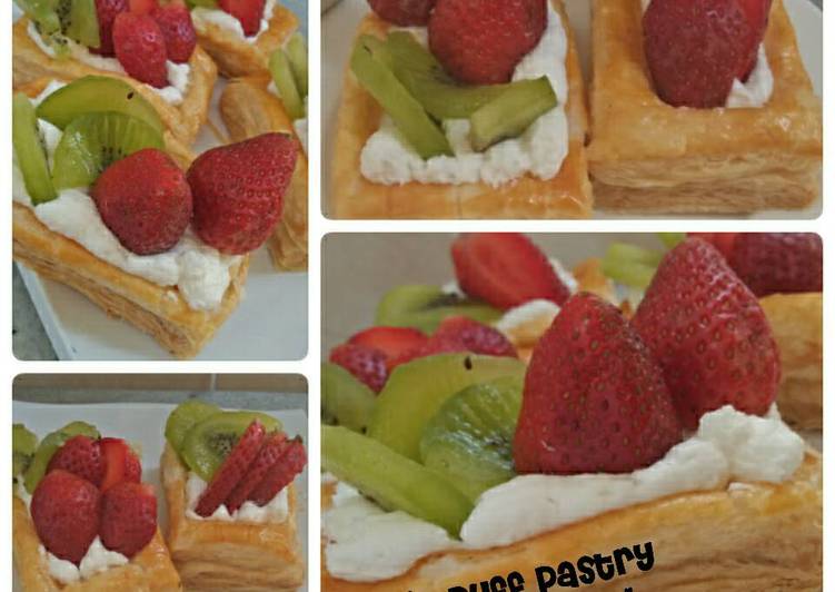 gambar untuk cara membuat Fruit Puff Pastry instan