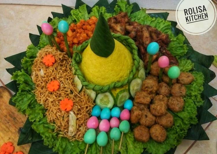 gambar untuk resep Nasi kuning tumpeng