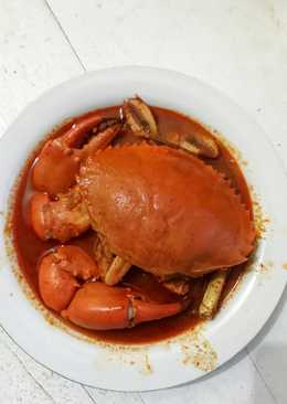 Kepiting kuah bumbu merah pedas