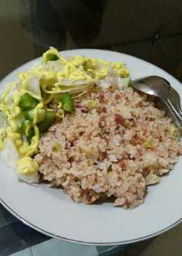 Nasi kukus + salad @la Bunda Bunga