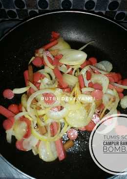 Tumis Sosis Campur Bawang Bombay