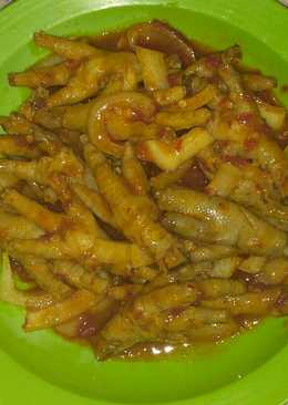 Seblak ceker pedas