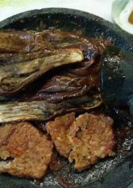 TeTeP (Terong Tempe Penyet) sambal Terasi