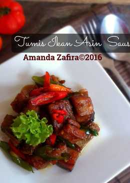 Tumis Ikan Asin Saus Tiram