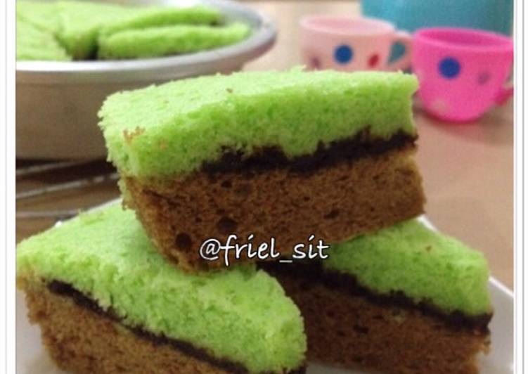 resep Brownies pandan kukus