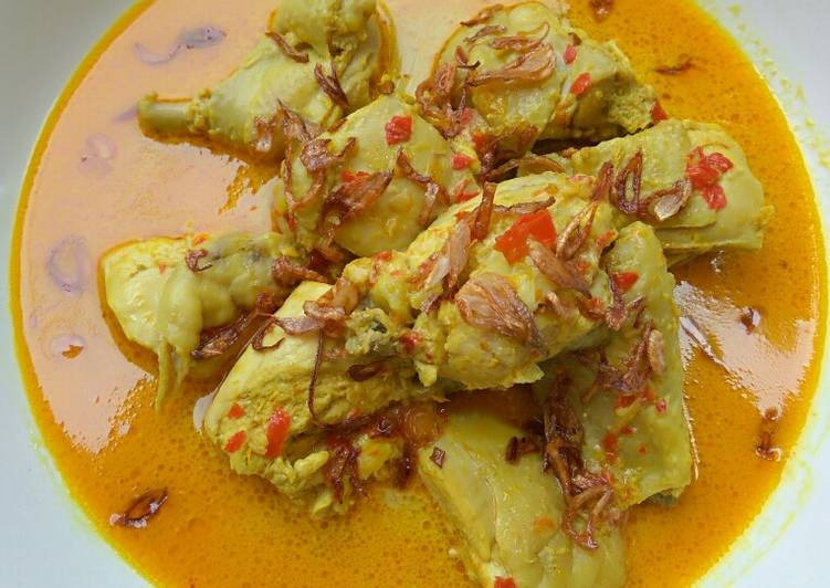 Resep Masakan Ayam Berkuah Santan