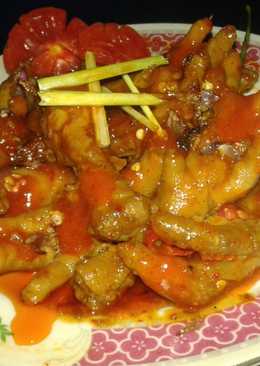 Ceker ayam bumbu mercon super pedas