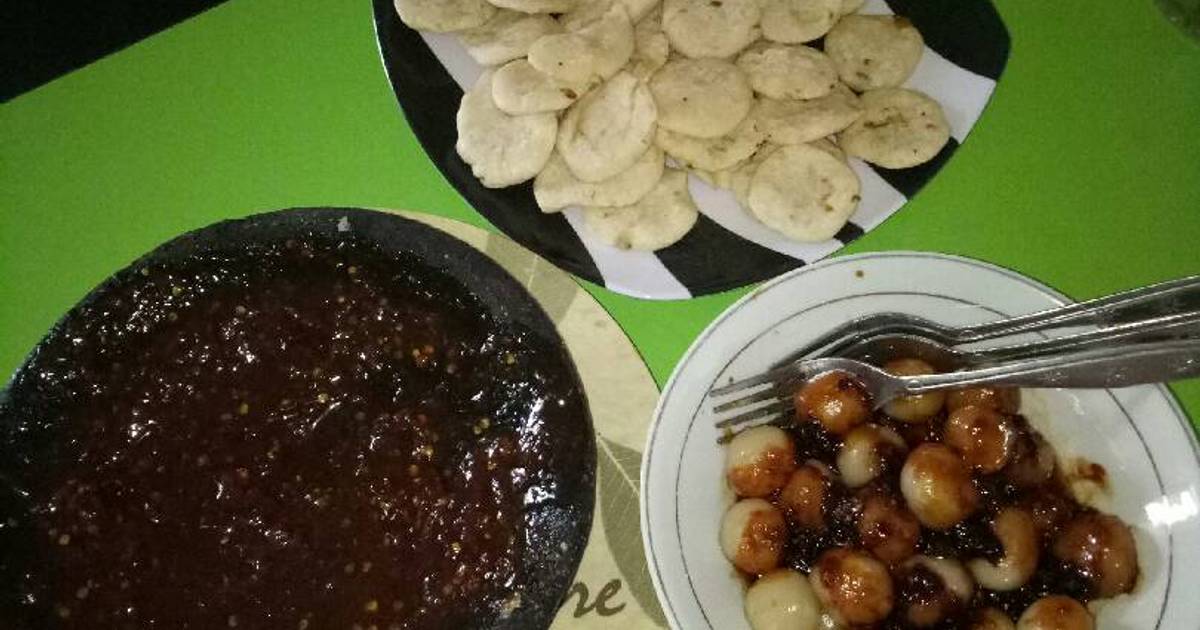  Resep  Rujak  cireng  cilok sambal  bawang oleh Annisa Indah 