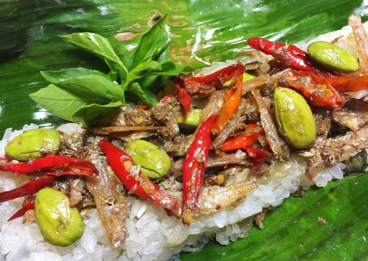 gambar untuk resep makanan Nasi Bakar Teri Shirataki | Konjac #lowcarb