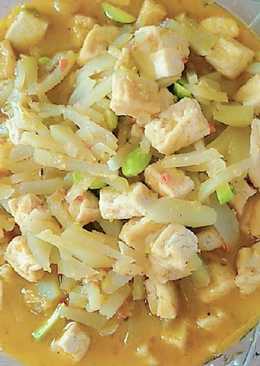 Tumis labu siam+ tahu+pete