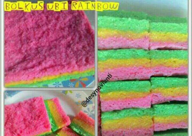 resep masakan Bolkus Ubi Rainbow