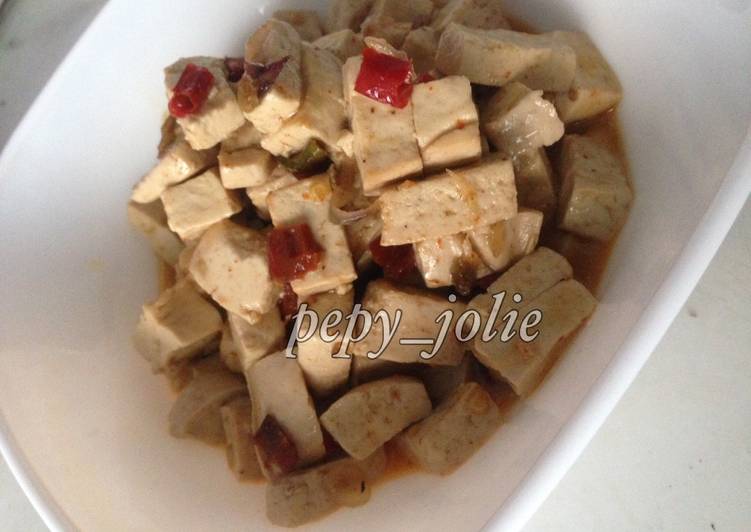 resep masakan Oseng Tahu Putih Minim cabe