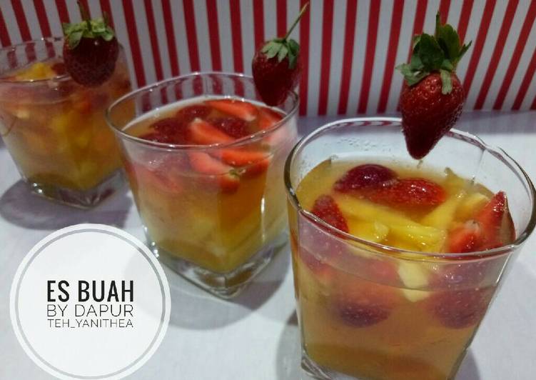 resep Es Buah Mangga, Strawberry, Nangka (pr_esbuah)