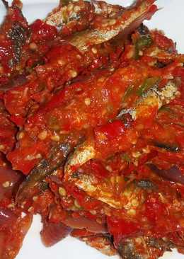 Sambalado Ikan Asin Rebus