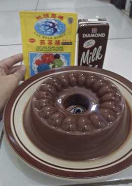 Puding Coklat susu + Chocolatos simple â˜º #PekanInspirasi