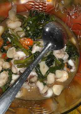 Tumis kangkung seafood