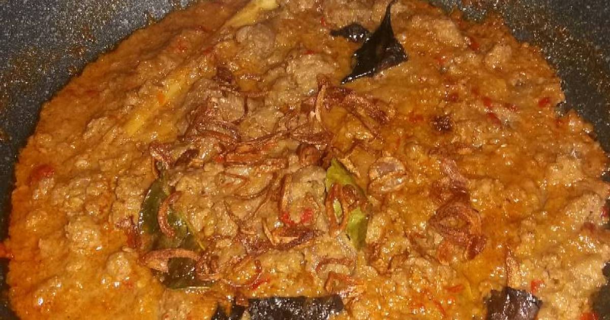 6 resep rendang daging giling enak dan sederhana Cookpad