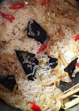 Nasi liwet teri simple nikmat