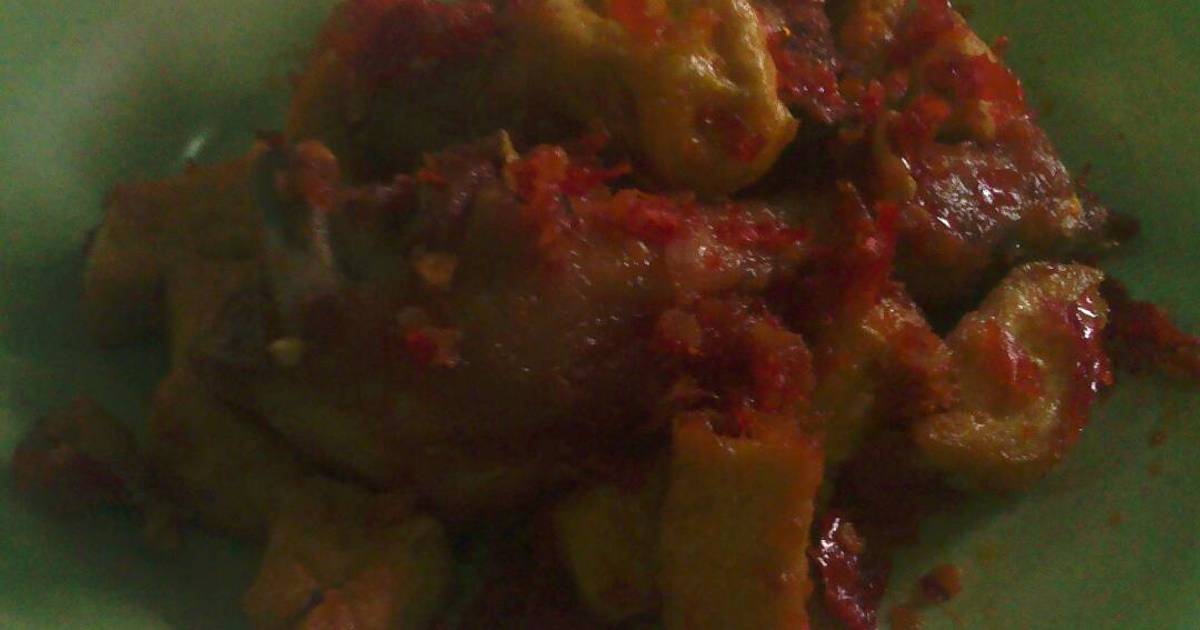 Resep Belado ayam tahu ala Dewi Yuliani