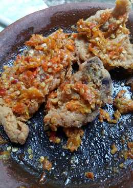 Ayam geprek crispy sambel pedas