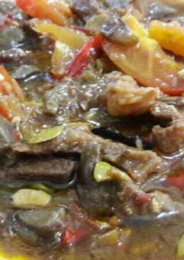 Daging tumis mercon