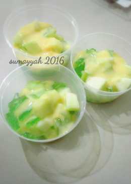 Jelly melon vla custard (simpel,enaak)