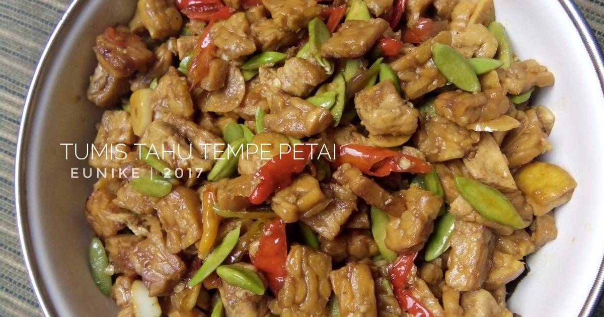 Resep Tumis  Tahu Tempe  Petai oleh Eunike Lala Maranata 