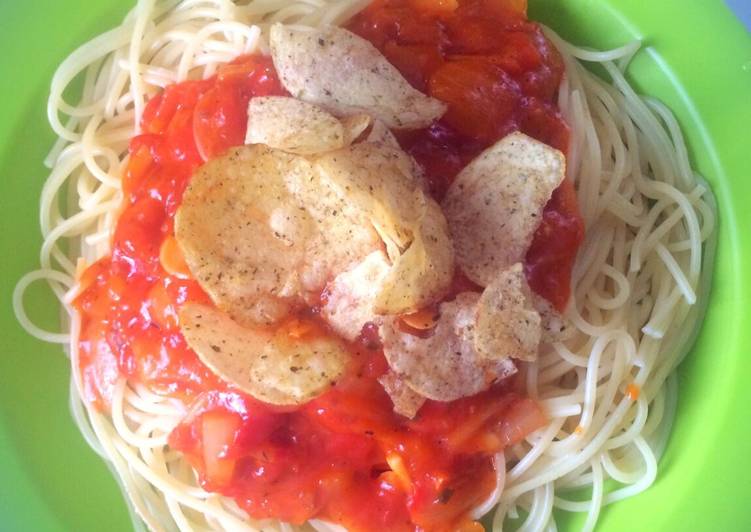 cara membuat Spaghetti tomato sauce