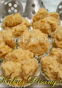 Bolu Kukus Pisang Mekar (No Mixer/Eggless)