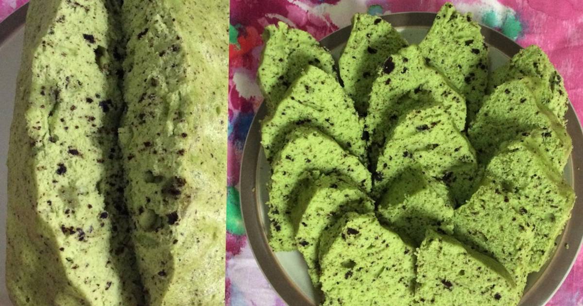 Resep Bolu Kukus Matcha Oreo