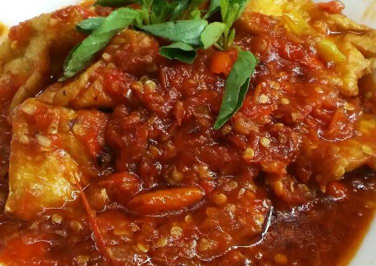 bahan dan cara membuat Sambal bajak tahu