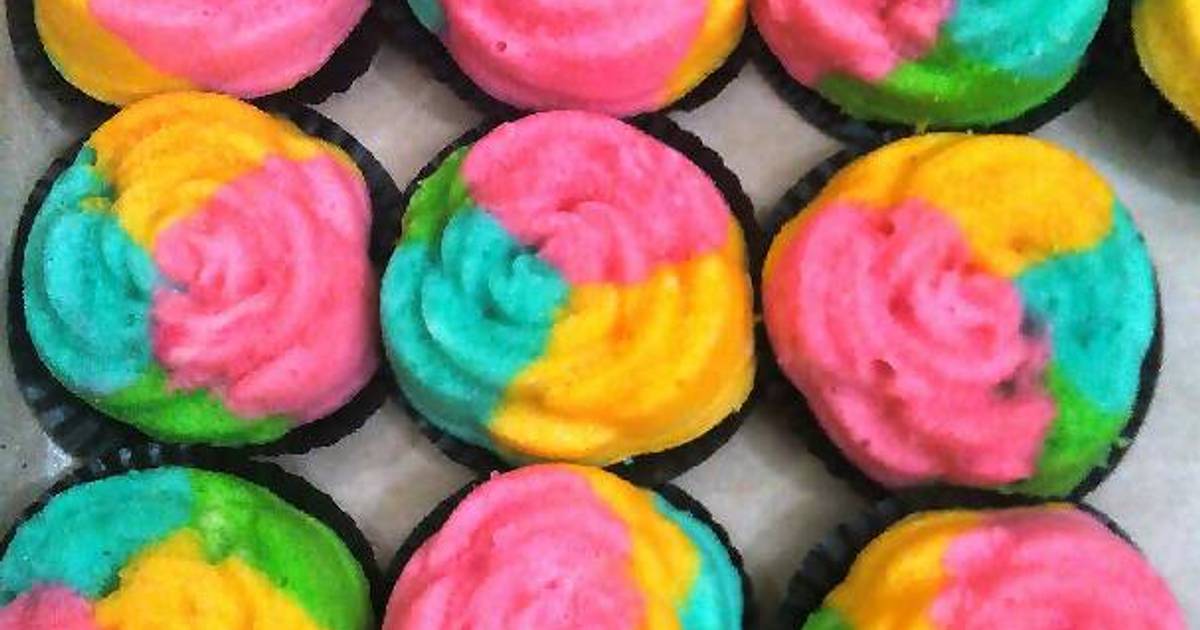 Resep Bolkus Mawar Rainbow