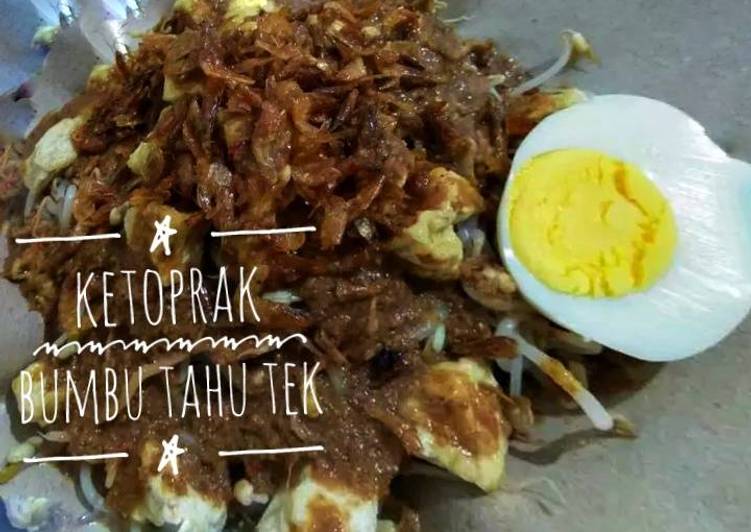  Resep K t k Ketoprak Bumbu Tahu Tek oleh varra de 