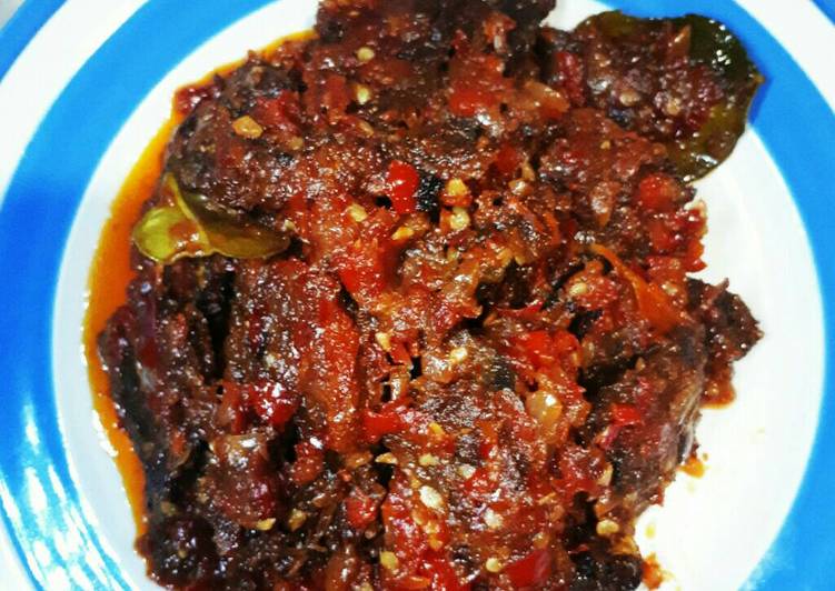 resep lengkap untuk Dendeng Balado endolita