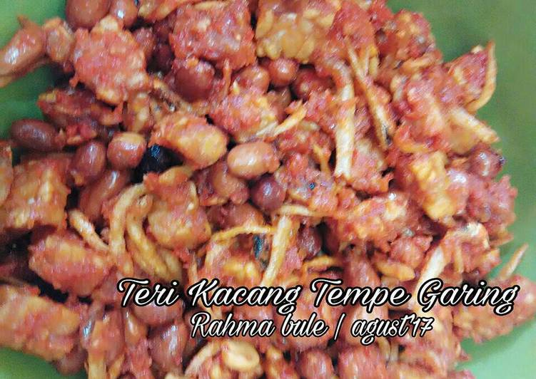 Resep Teri Kacang Tempe Garing Karya Rahma Bule