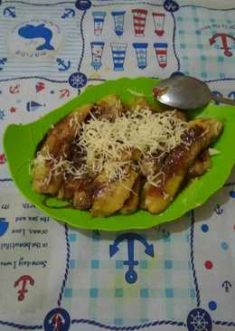 Cemilan pisang keju coklat simple