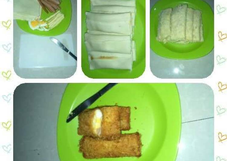 bahan dan cara membuat Risoles roti tawar