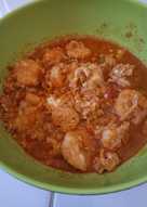 Udang telur tumis pedas