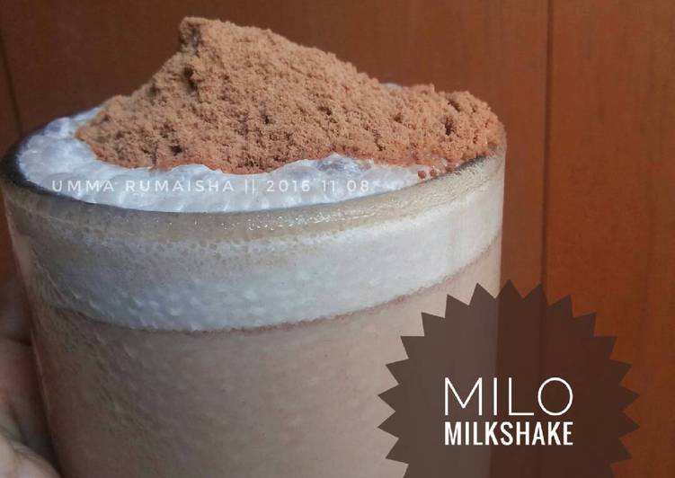 resep Milo MilkShake