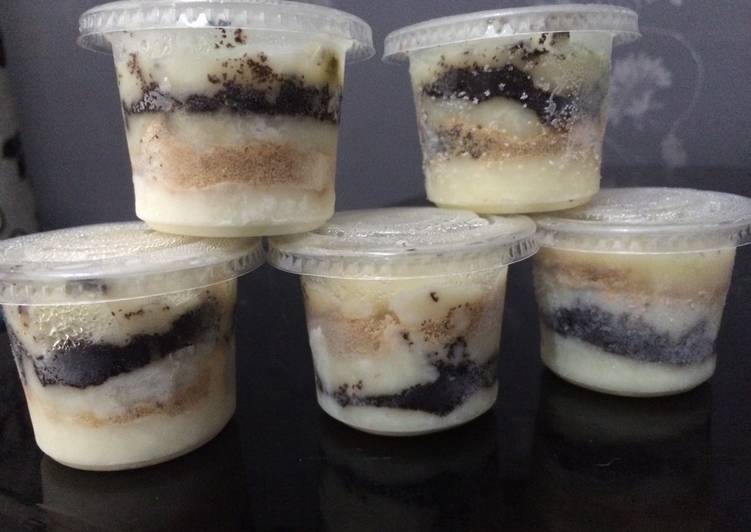 bahan dan cara membuat Chesee cake oreo/regal