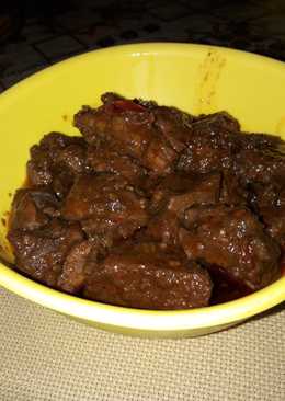 Rendang daging simple