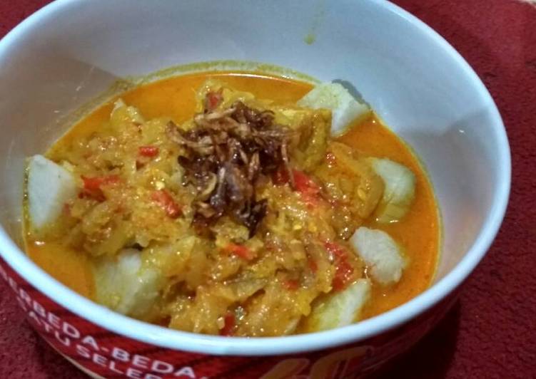 gambar untuk resep makanan Ketupat Sayur Tahu